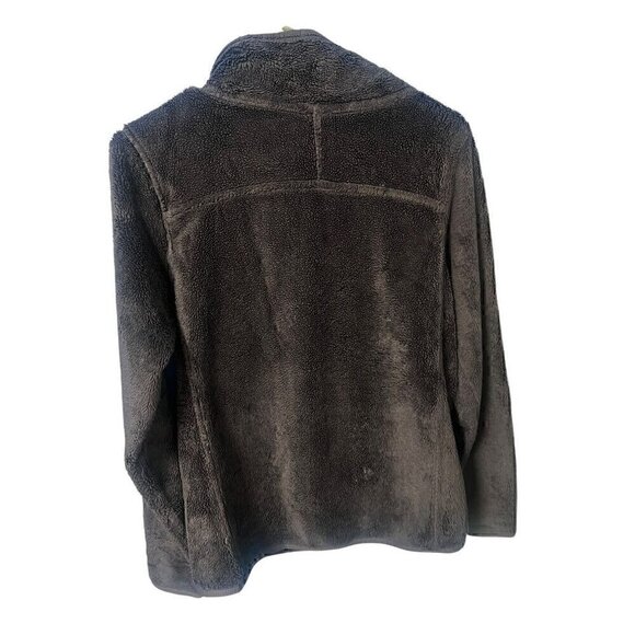 The North Face Womens FUZZY Fleece Pullover With Button Detailing, NAVY BLUE, SM - Picture 3 of 8